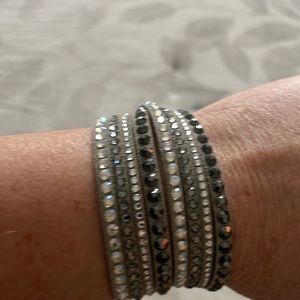 COPY - Swarovski Crystal Leather Slake Bracelet